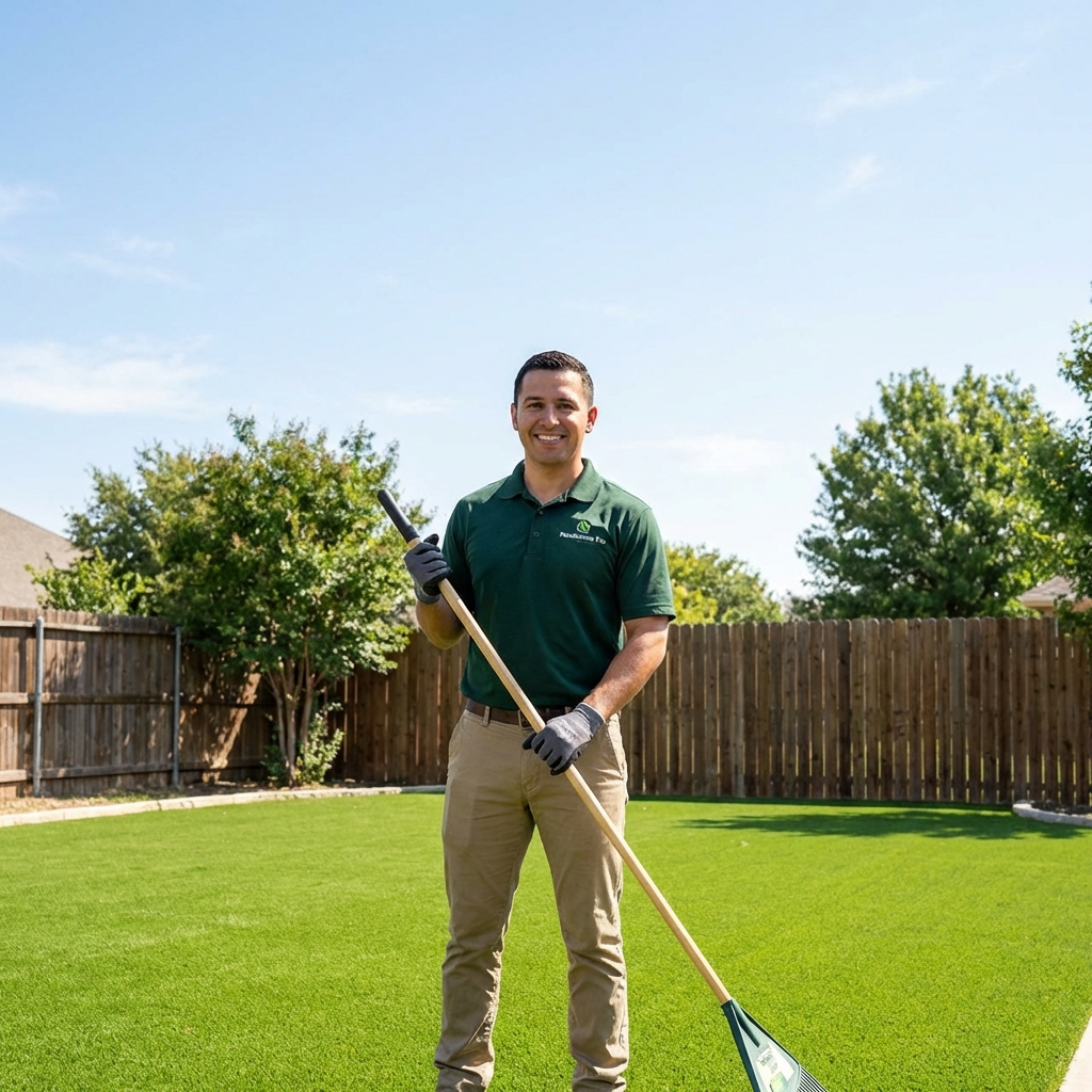 Mr. Green Turf Clean team providing professional service